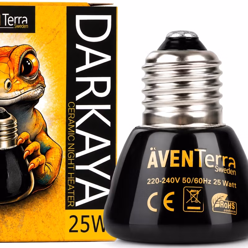 Äventerra Sweden DARKAYA – Kompakt keramisk värmelampa (25W)