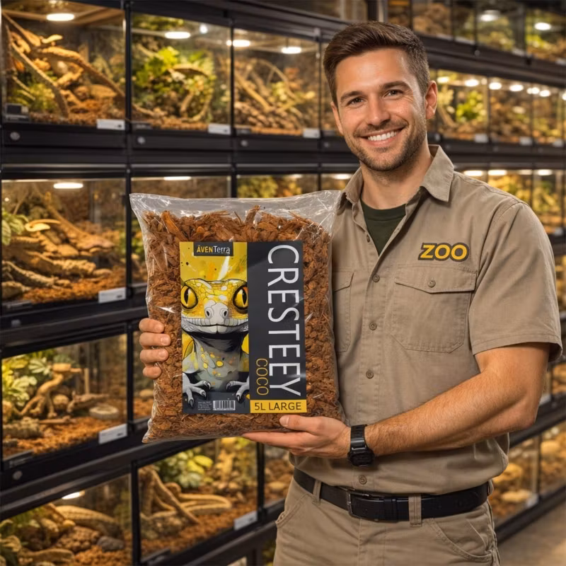 Äventerra Sweden CRESTEEY 5L Large – Grov kokosflis för terrarium