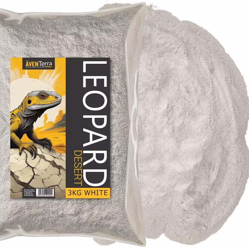 Äventerra Sweden LEOPARD Öken Vit 3kg – Lersubstrat för ökenterrarier