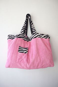 Big zebra tote bag