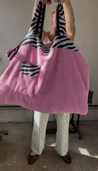 Big zebra tote bag