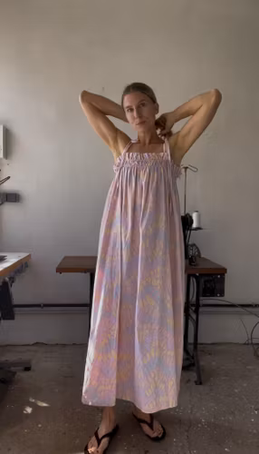 Dress with straps