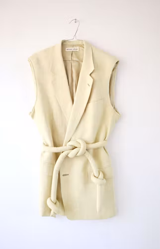 Blazer vest linen