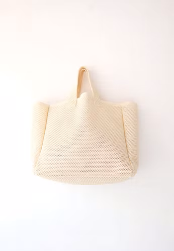 Mesh bag offwhite
