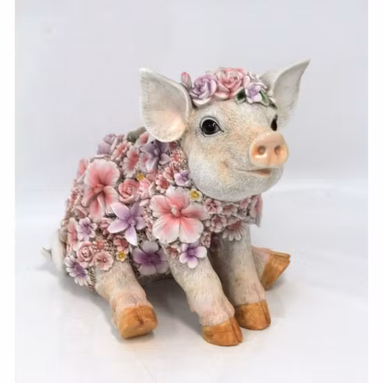 Blomstergris sidder, stor
