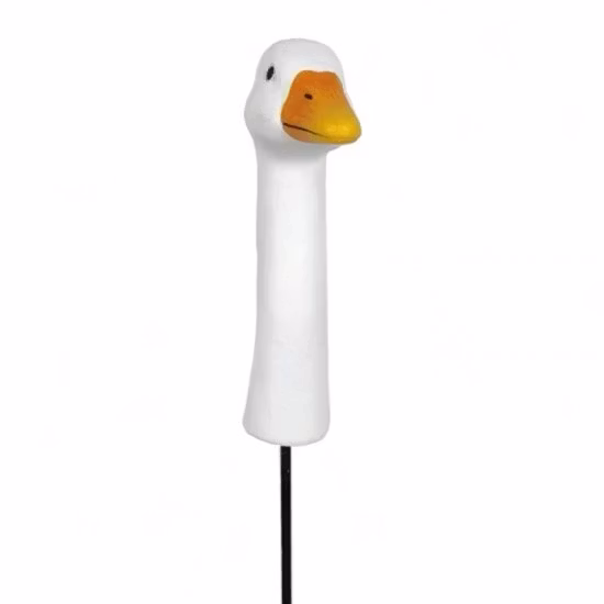 Gåsehoved med metalstang