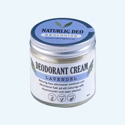 Naturlig Deo Ekologisk Deodorant Cream Lavendel
