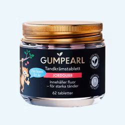 Gumpearl Tandkrämstabletter Barn 3+ Jordgubb 62st