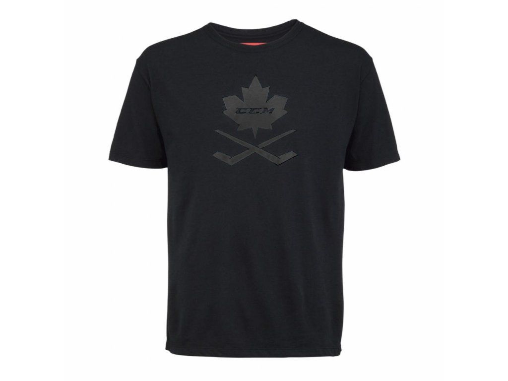 CCM Blackout leaf tee, black