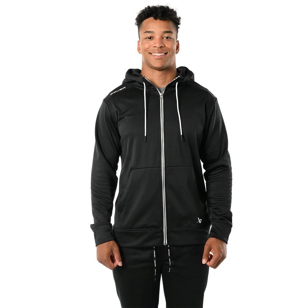 Bauer Fullzip hoodie, svart