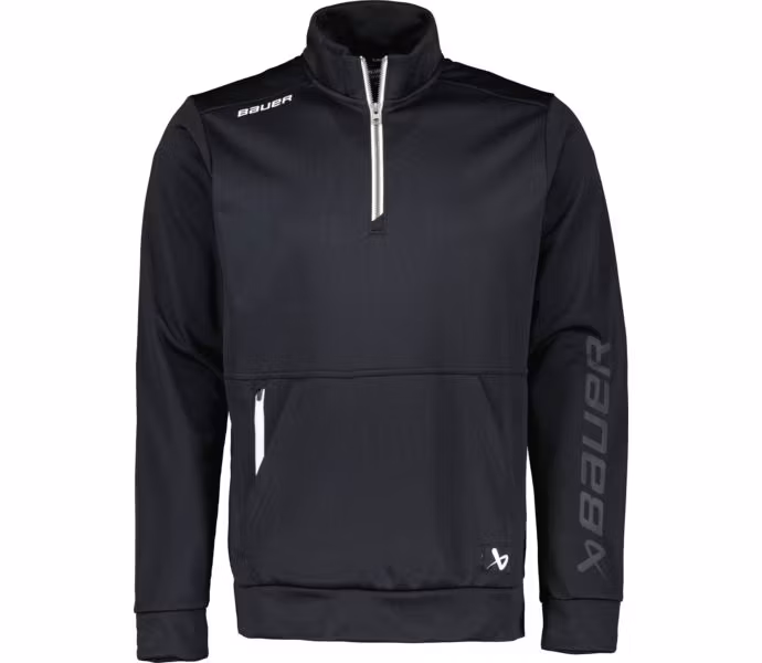 Bauer Vapor 1/2 zip fleece top, svart