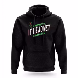Svart hoodie, IF Lejonet