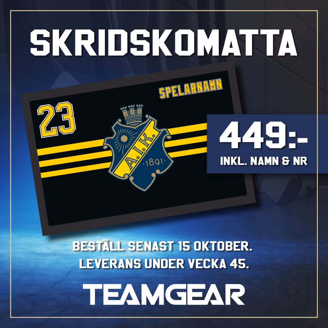 AIK skridskomatta, OBS! sista beställningsdatum 15/10-25