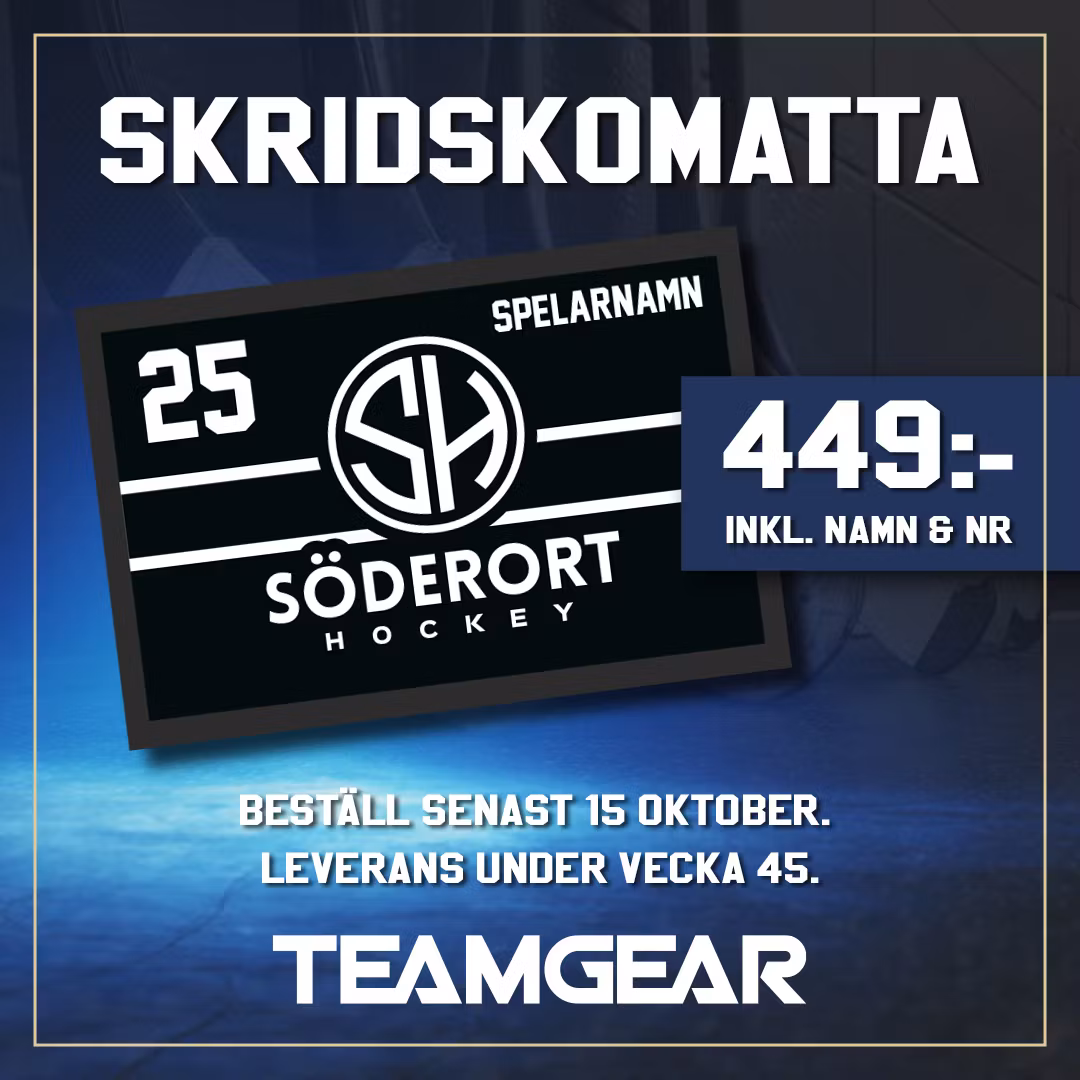 Söderort skridskomatta, OBS! sista beställningsdatum 15/10-25