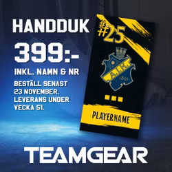 AIK handduk OBS! sista beställningsdag 23/11-25