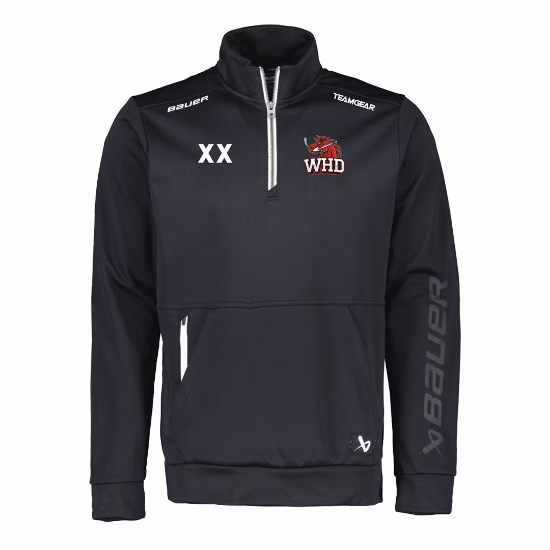 Bauer Vapor 1/2 zip fleece top Sr, WHD