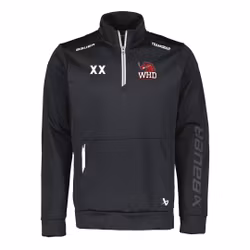 Bauer Vapor 1/2 zip fleece top Sr, WHD