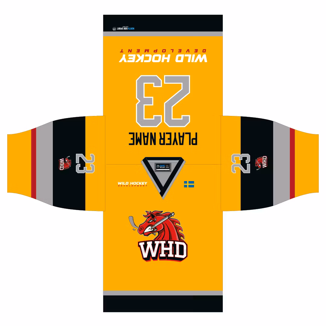 WHD matchtröja- gul. OBS sista beställningsdag 4/2