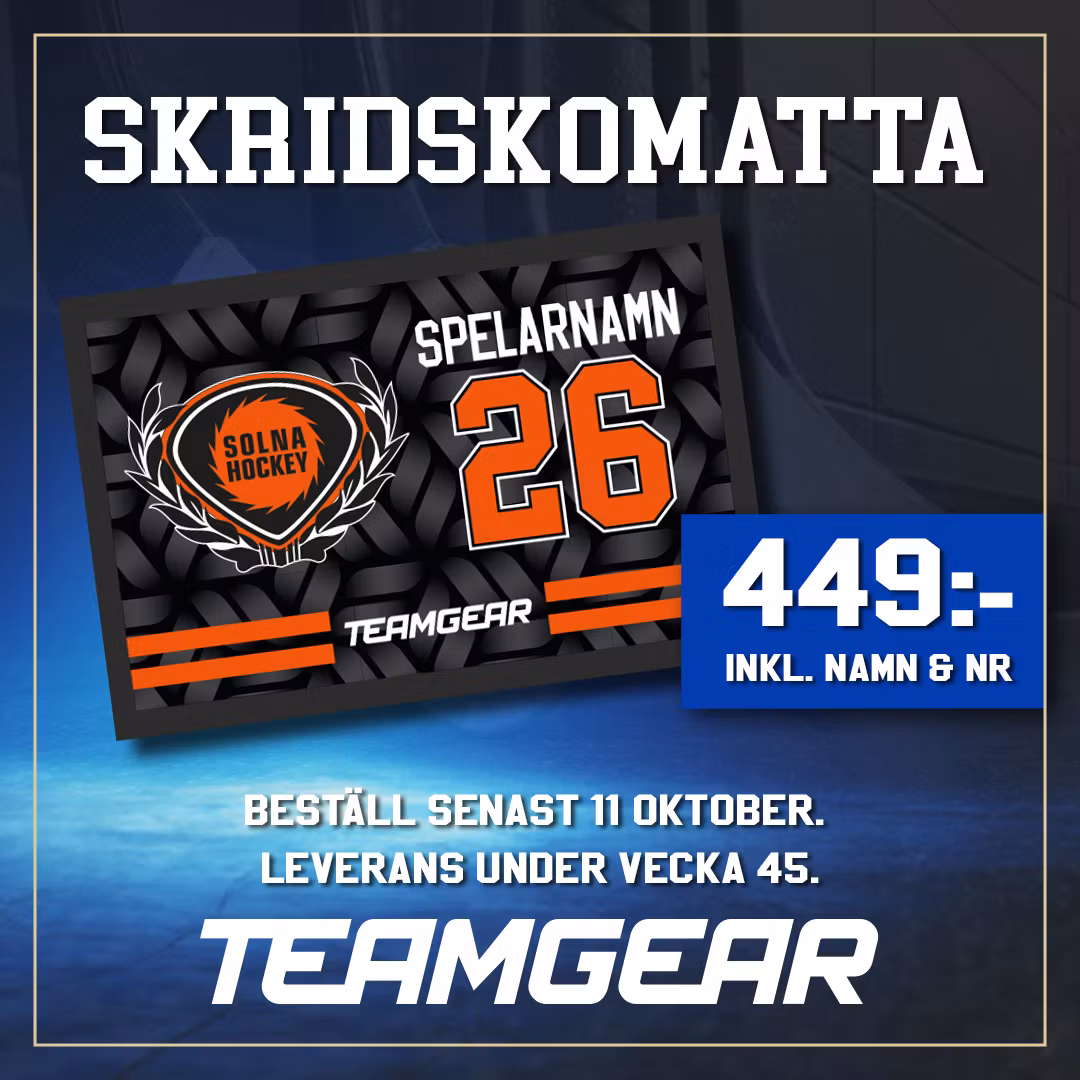 Solna skridskomatta, OBS! sista beställningsdatum 11/10-26