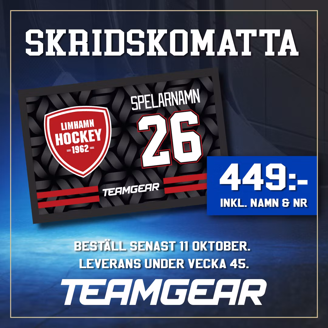 Limhamn skridskomatta, OBS! sista beställningsdatum 11/10-26