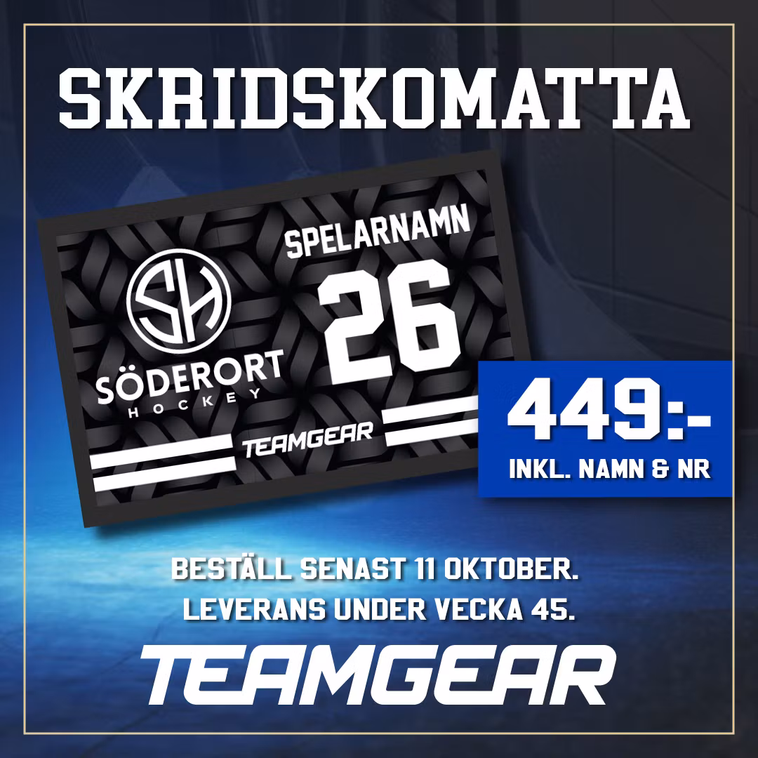 Söderort skridskomatta, OBS! sista beställningsdatum 11/10-26