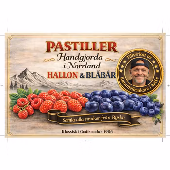 Pastiller Hallon/Blåbär ~50g