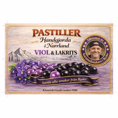 Pastiller Viol-lakrits ~50g