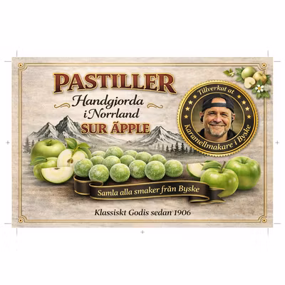 Pastiller Sur Äpple ~50g
