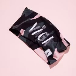 Våga Headband Black / Khaki Green / Pink