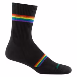 Darn Tough Men's Prism Crew Lightweight with Cushion - Black