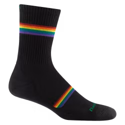 Darn Tough Men's Prism Micro Crew Lightweight Running Sock - Black