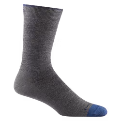 Darn Tough Men's Solid Crew Lightweight Lifestyle Sock - Gray