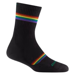 Darn Tough Women's Prism Micro Crew Lightweight Running Sock - Black