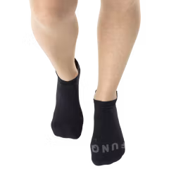 Funq Wear Wide+ Active Low Cut Socks Brilliant Black