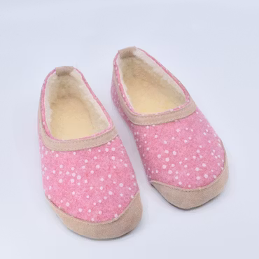 OmaKing Natural Felt Tofflor - Pink