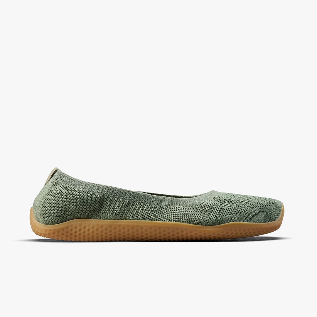 VivoBarefoot W Asana Yin Ballerina Knit Dusty Green
