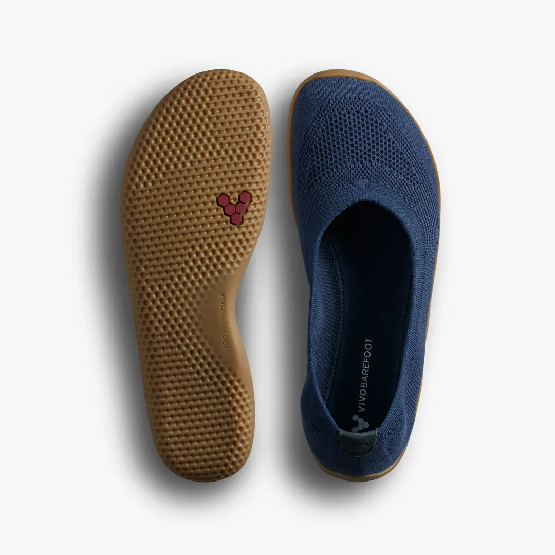 VivoBarefoot W Asana Yin Ballerina Knit Deep Ocean