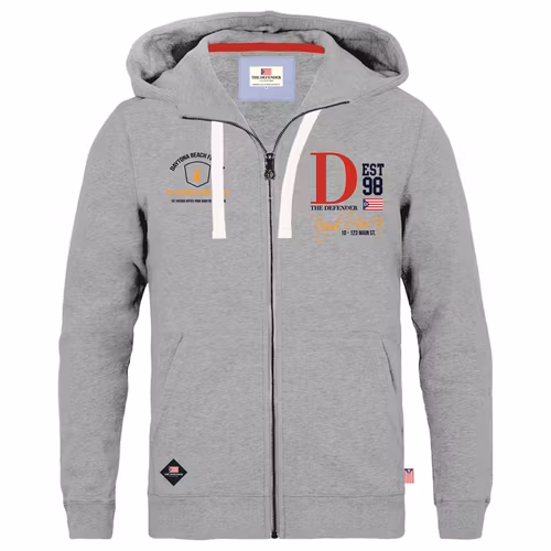 Baxter hoodie gråmelerad