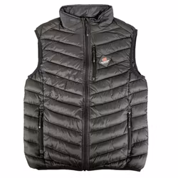 Lättviktsväst Tunn väst med krage Svart