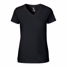 Sandra v-neck t-shirt svart, dam
