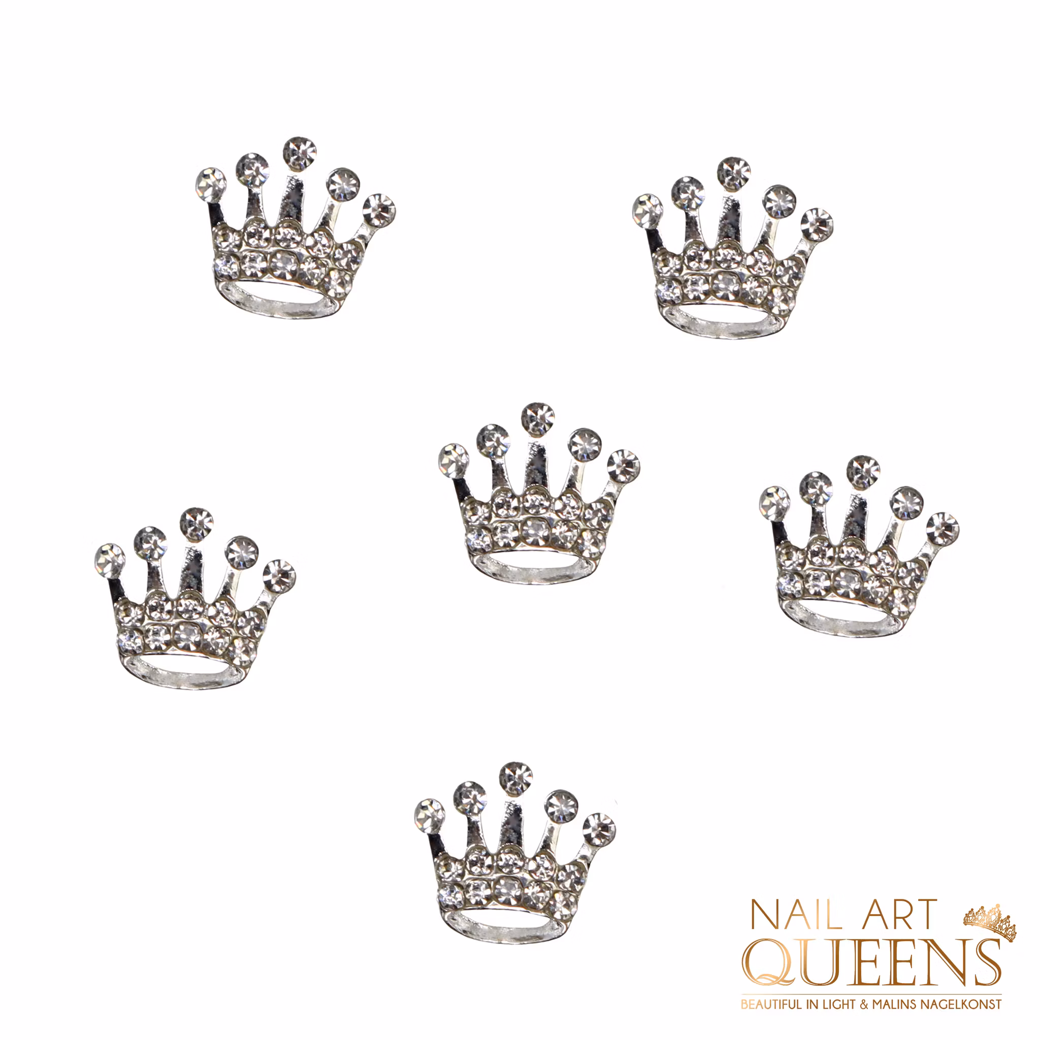 Crown silver 2PCS