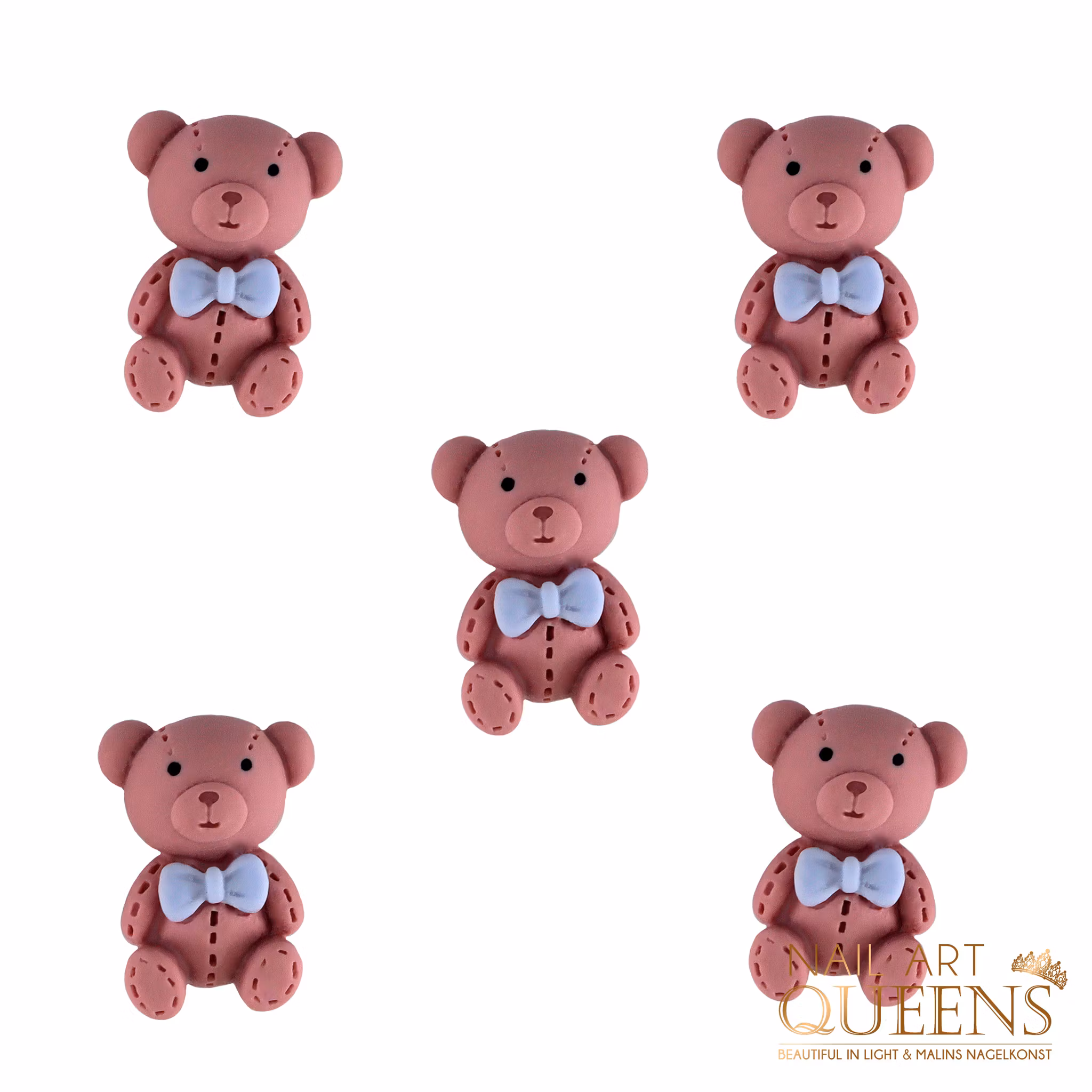 Teddy blue bow