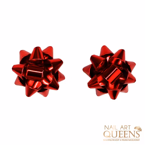 Earrings red knot