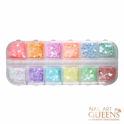 Glitter Pastels 12PCS