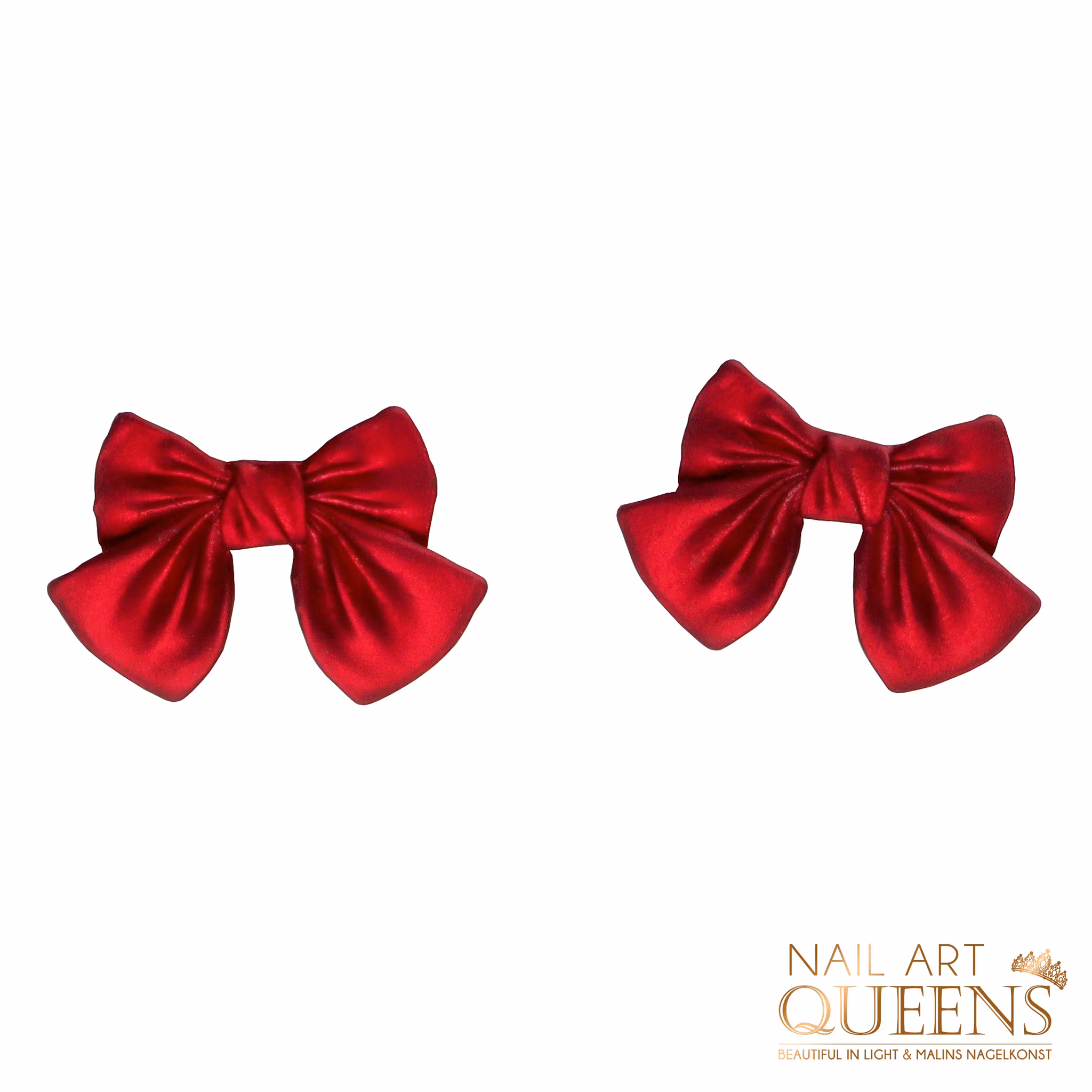 Earrings Red Bow