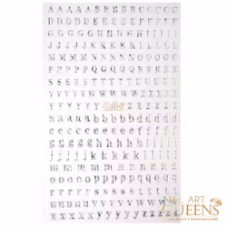 Stickers Silver Letters