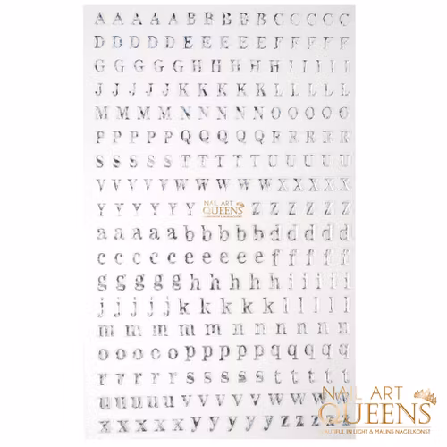 Stickers Silver Letters