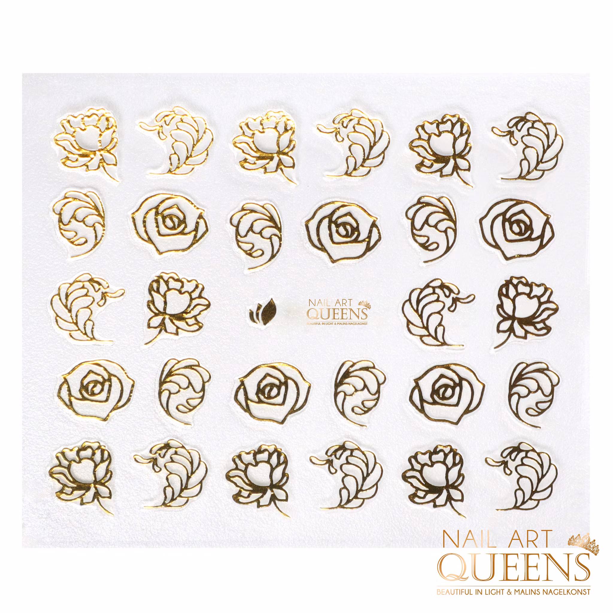 Stickers Gold Roses