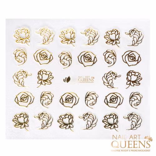 Stickers Gold Roses