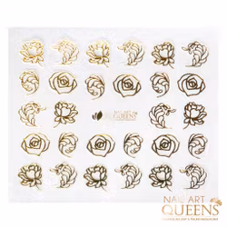 Stickers Gold Roses